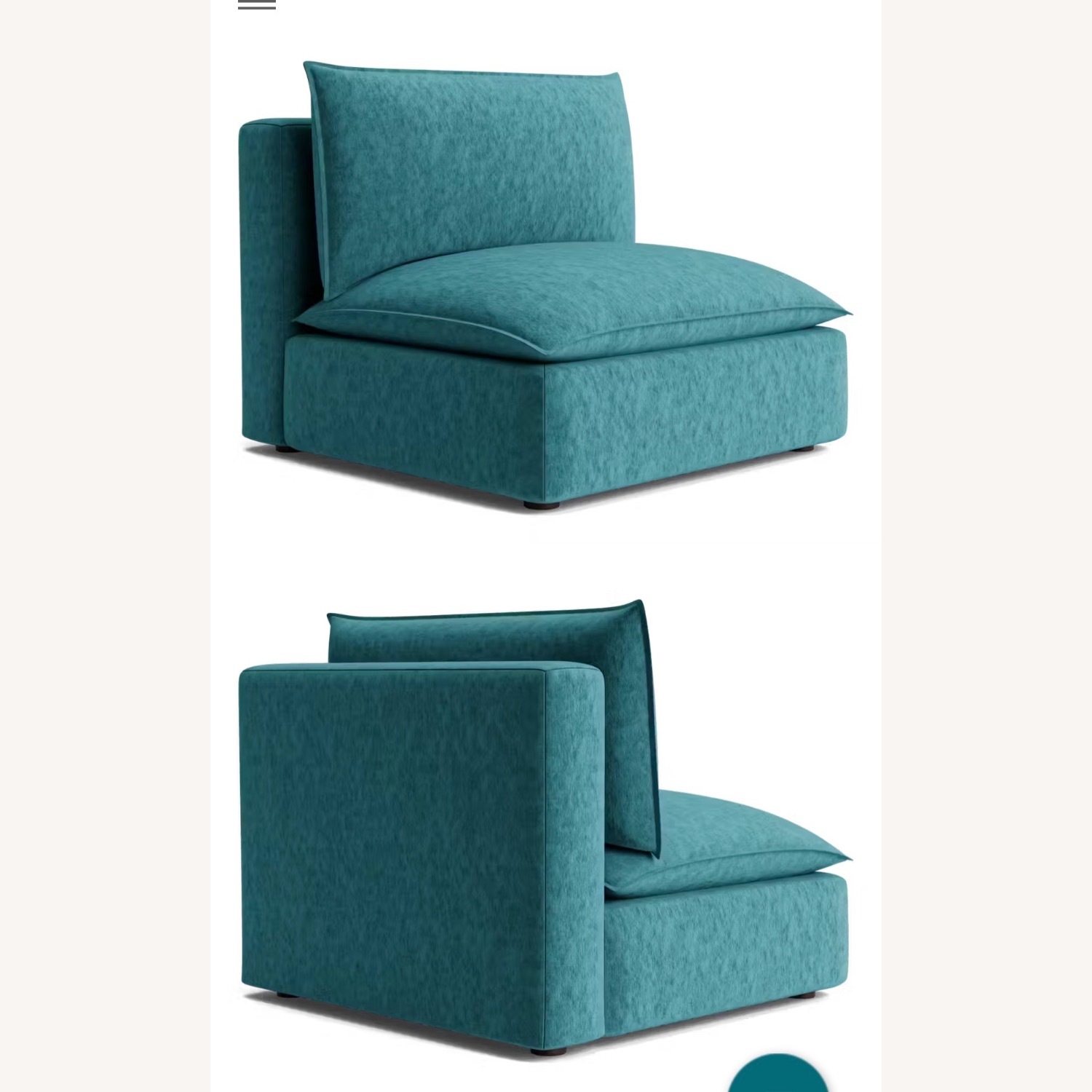 Joybird Haine Modular Sofa - Peacock Blue - image-11