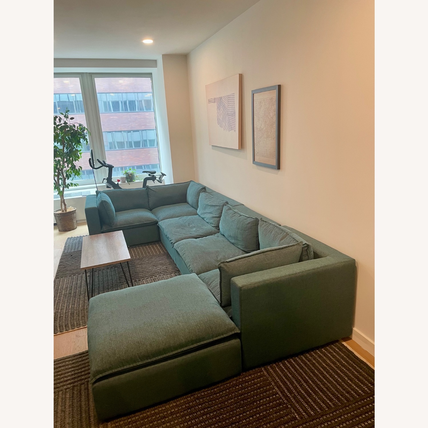 Joybird Haine Modular Sofa - Peacock Blue - image-2