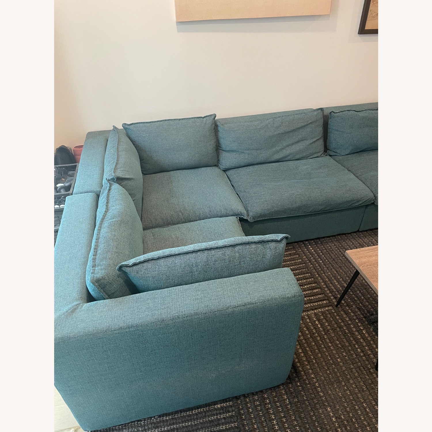 Joybird Haine Modular Sofa - Peacock Blue - image-5