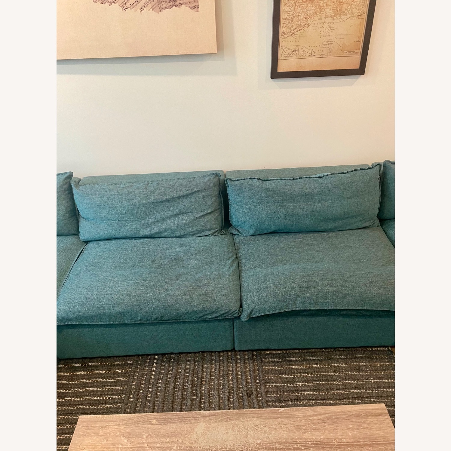 Joybird Haine Modular Sofa - Peacock Blue - image-4