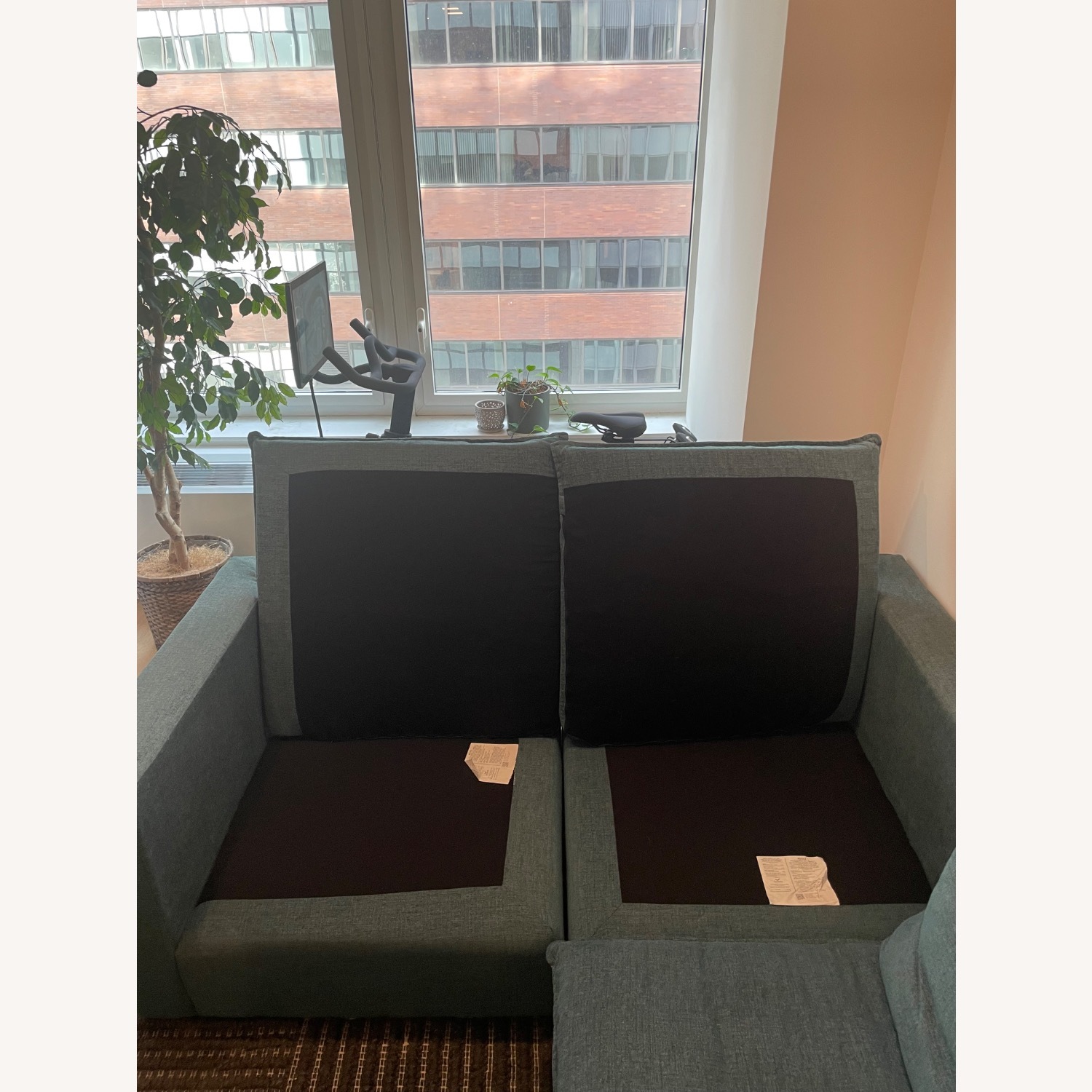 Joybird Haine Modular Sofa - Peacock Blue - image-10