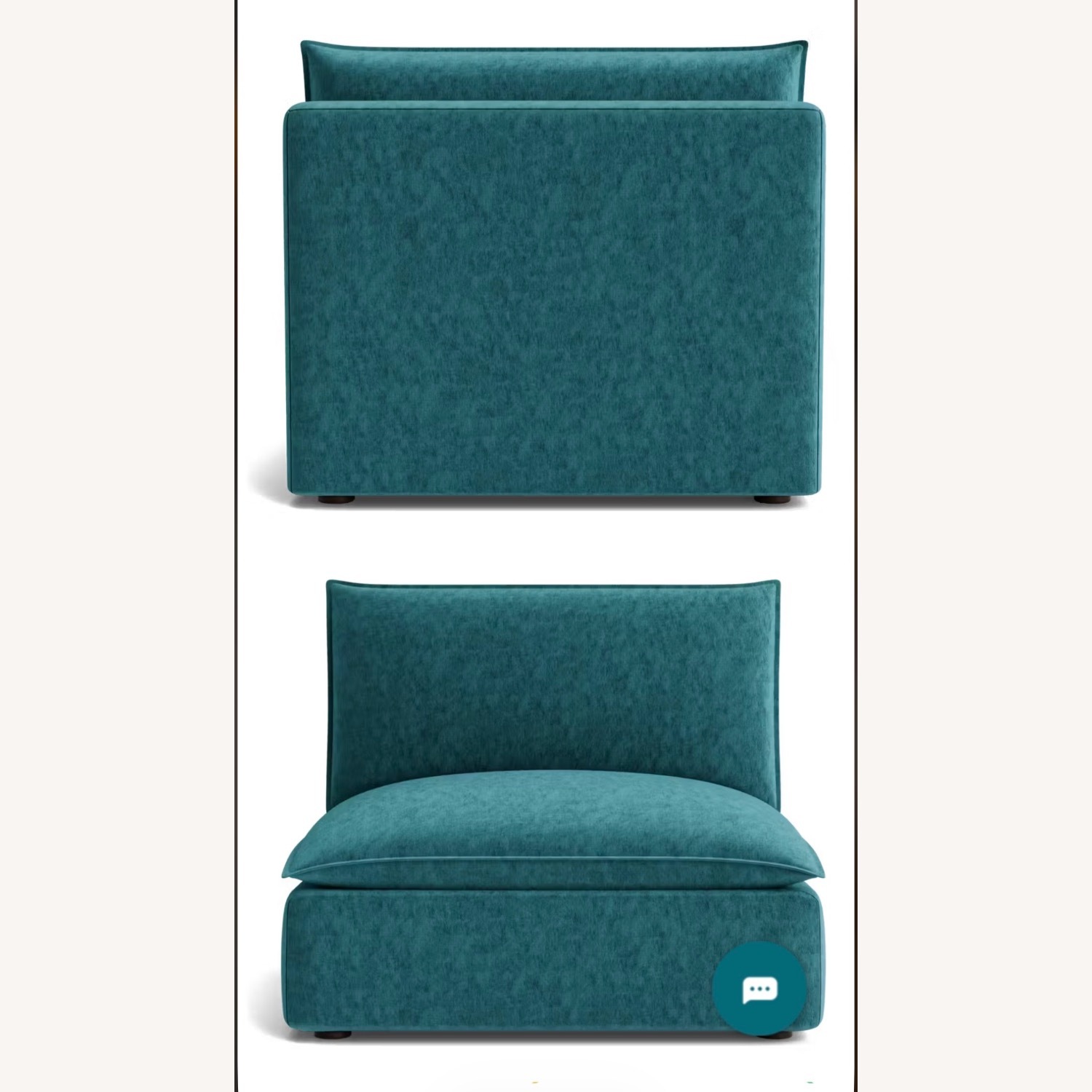 Joybird Haine Modular Sofa - Peacock Blue - image-12