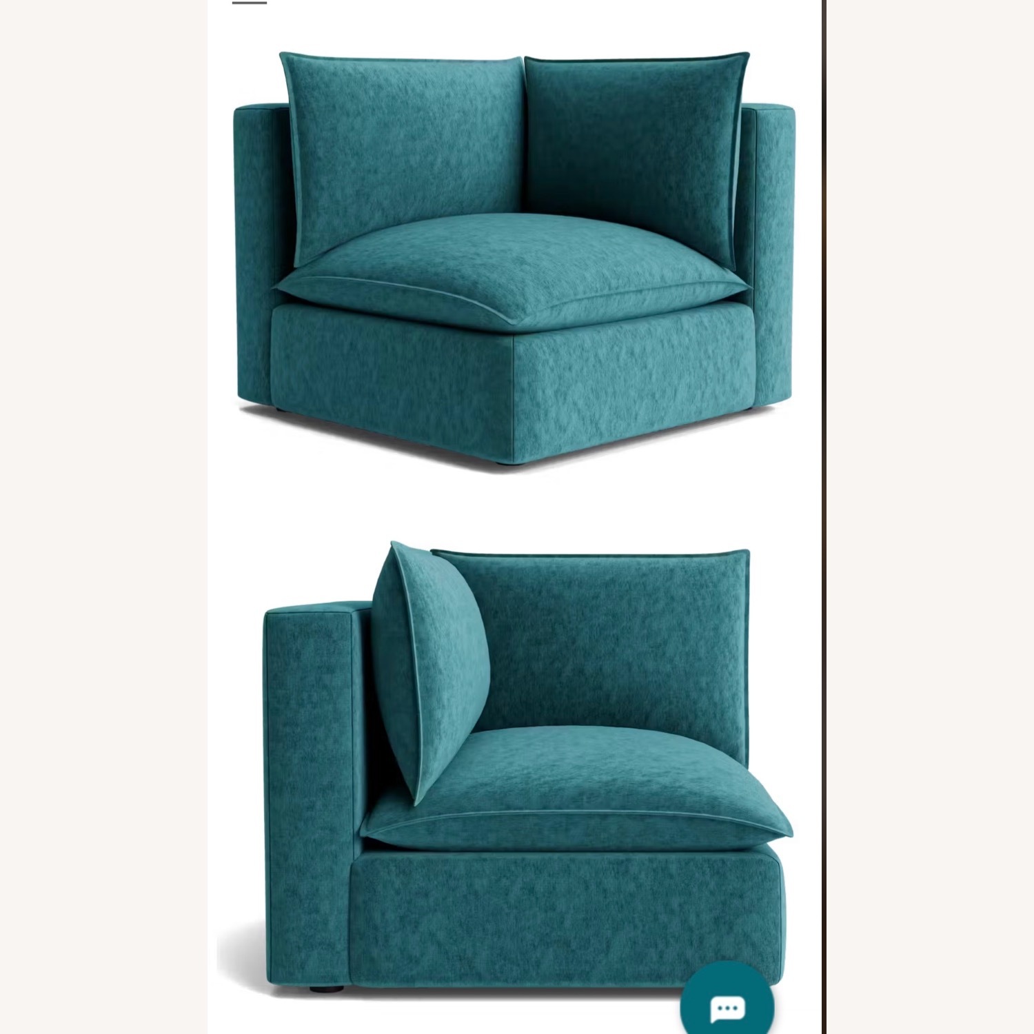 Joybird Haine Modular Sofa - Peacock Blue - image-13