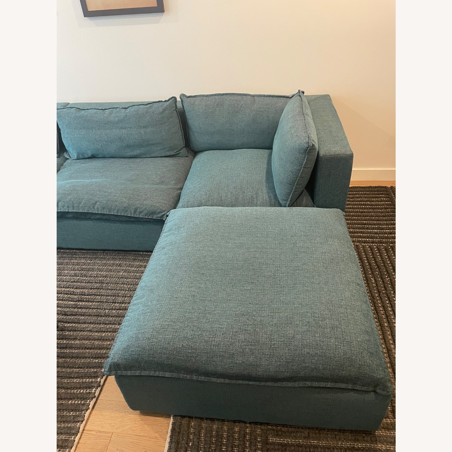 Joybird Haine Modular Sofa - Peacock Blue - image-3