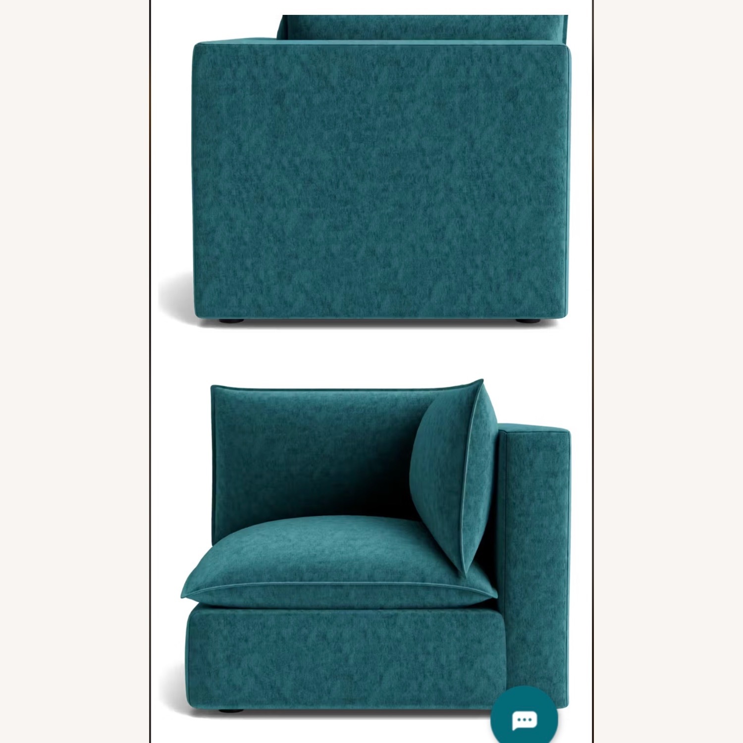 Joybird Haine Modular Sofa - Peacock Blue - image-15