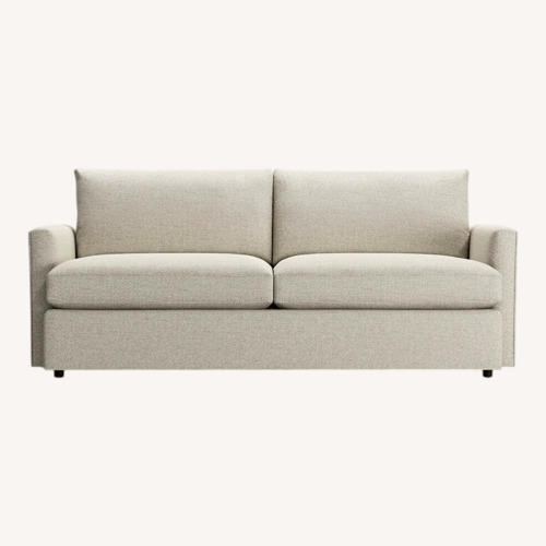 Used Crate & Barrel Lounge Natural Microsuede 3+ Seater Sofa for sale on AptDeco