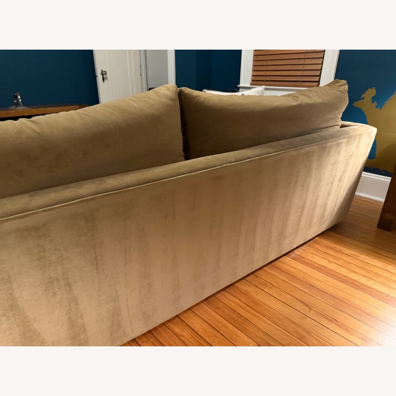 Crate & Barrel Lounge Natural Microsuede 3+ Seater Sofa - image-10
