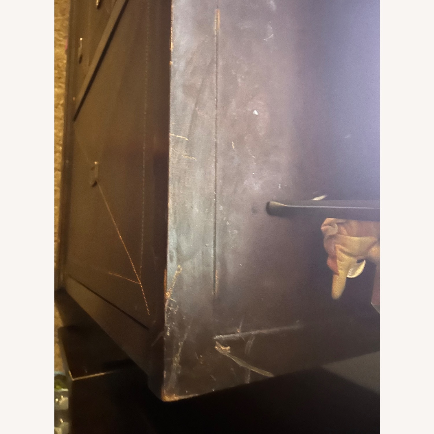 Dark Brown Wood Dresser - image-4