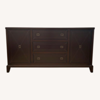 Dark Brown Wood Dresser