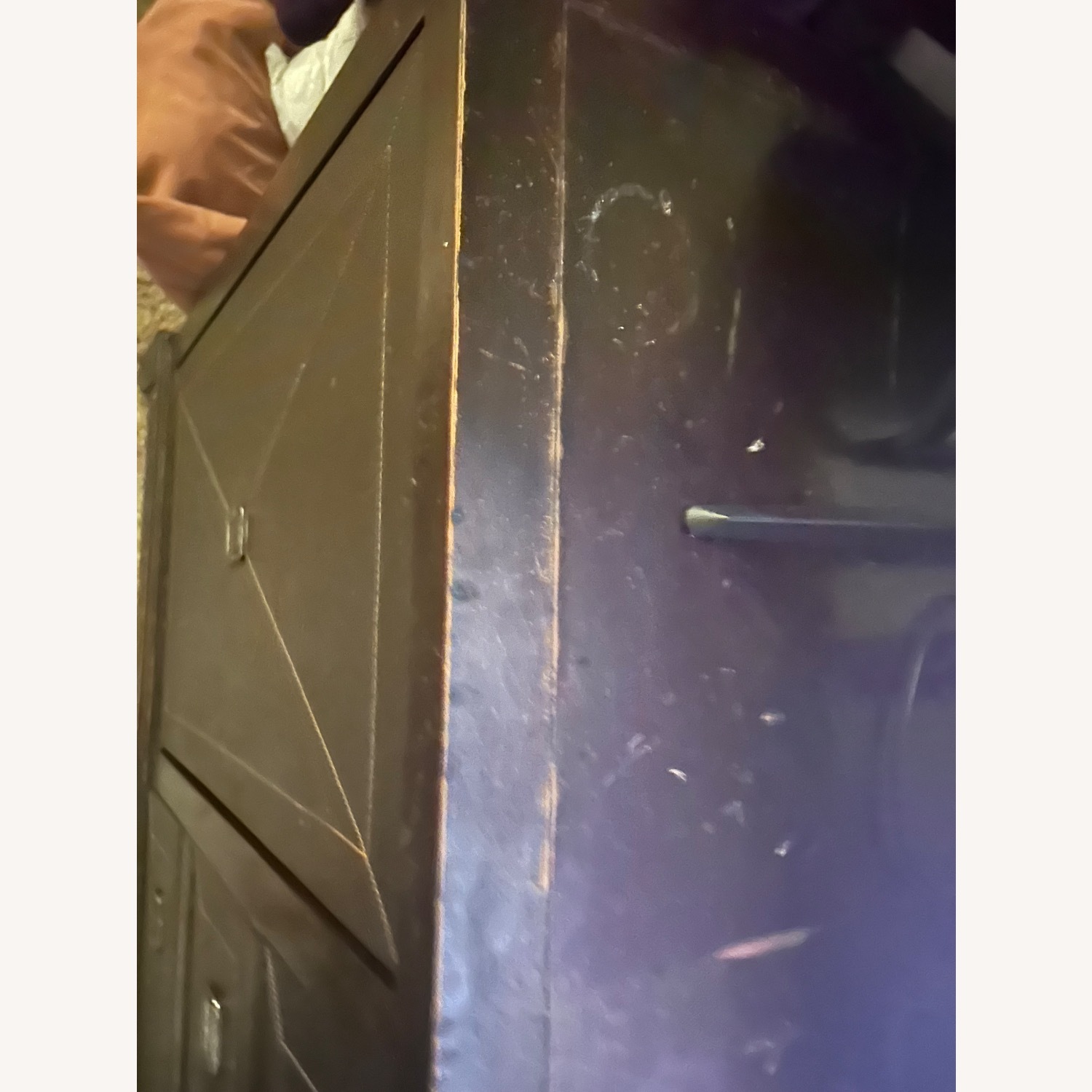 Dark Brown Wood Dresser - image-3