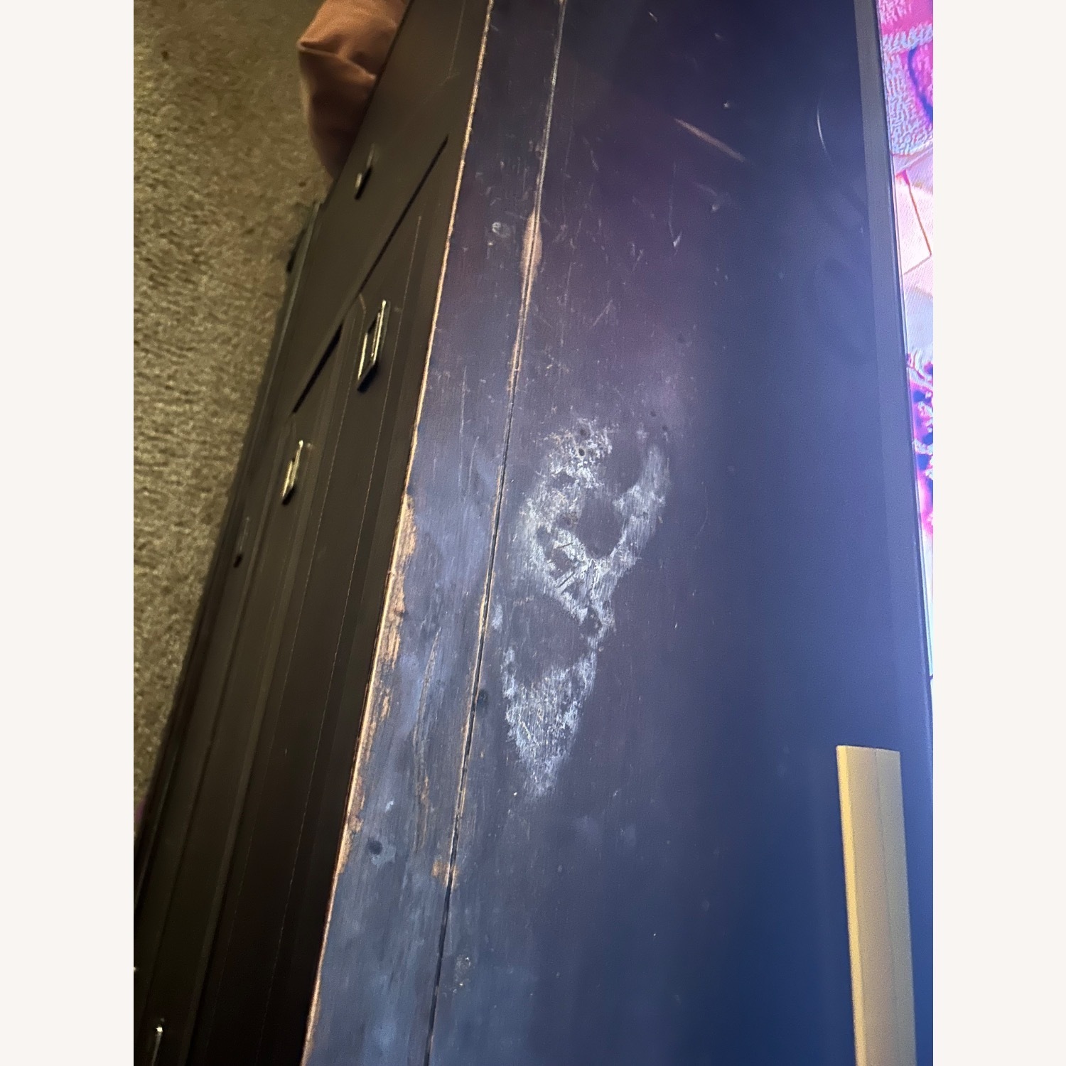 Dark Brown Wood Dresser - image-5