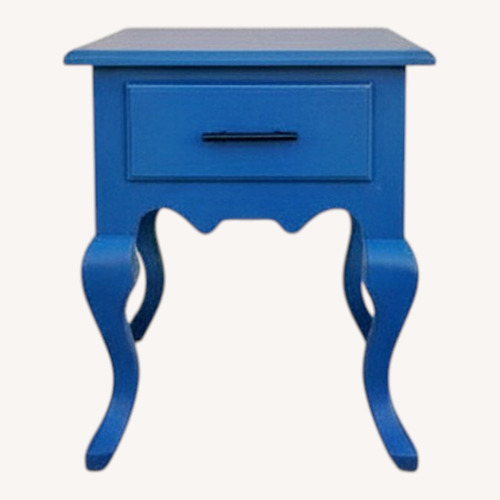Used Royal Blue Solid Wood Nightstands/End Tables for sale on AptDeco