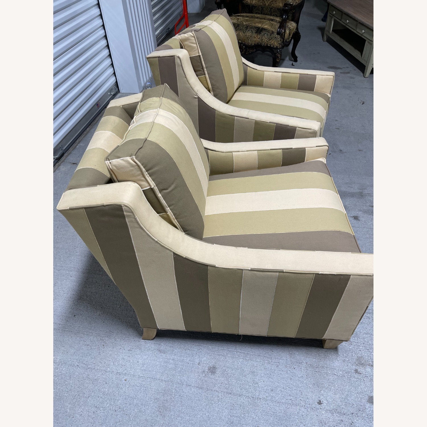 Pair of Tailored Upholstered Club Chairs  - image-4