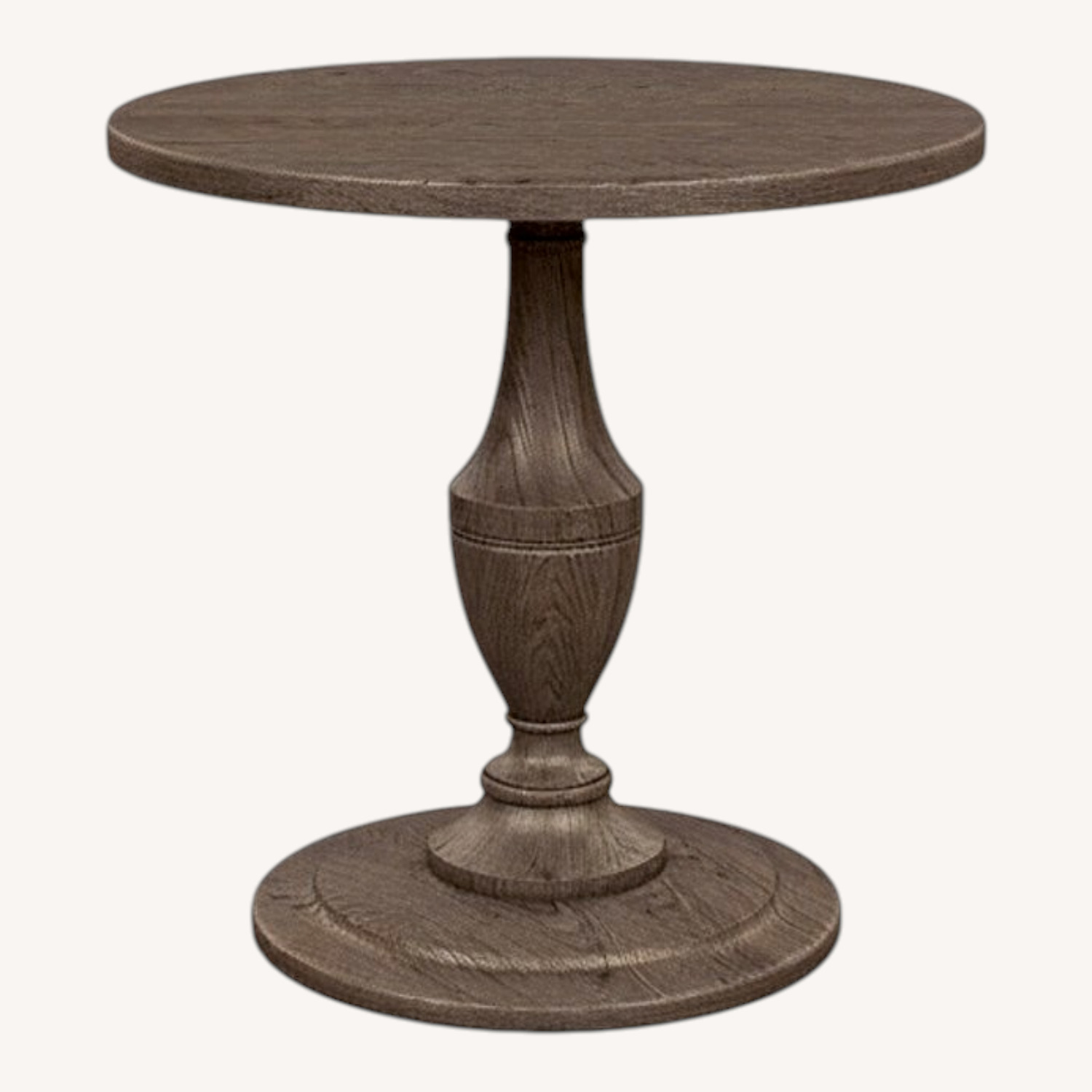 Ethan Allen Eloise Light Gray Wood Side Table - image-0