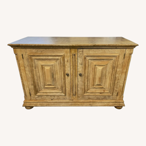 Used Yellow Washed Pine Two-Door Console or Credenza for sale on AptDeco