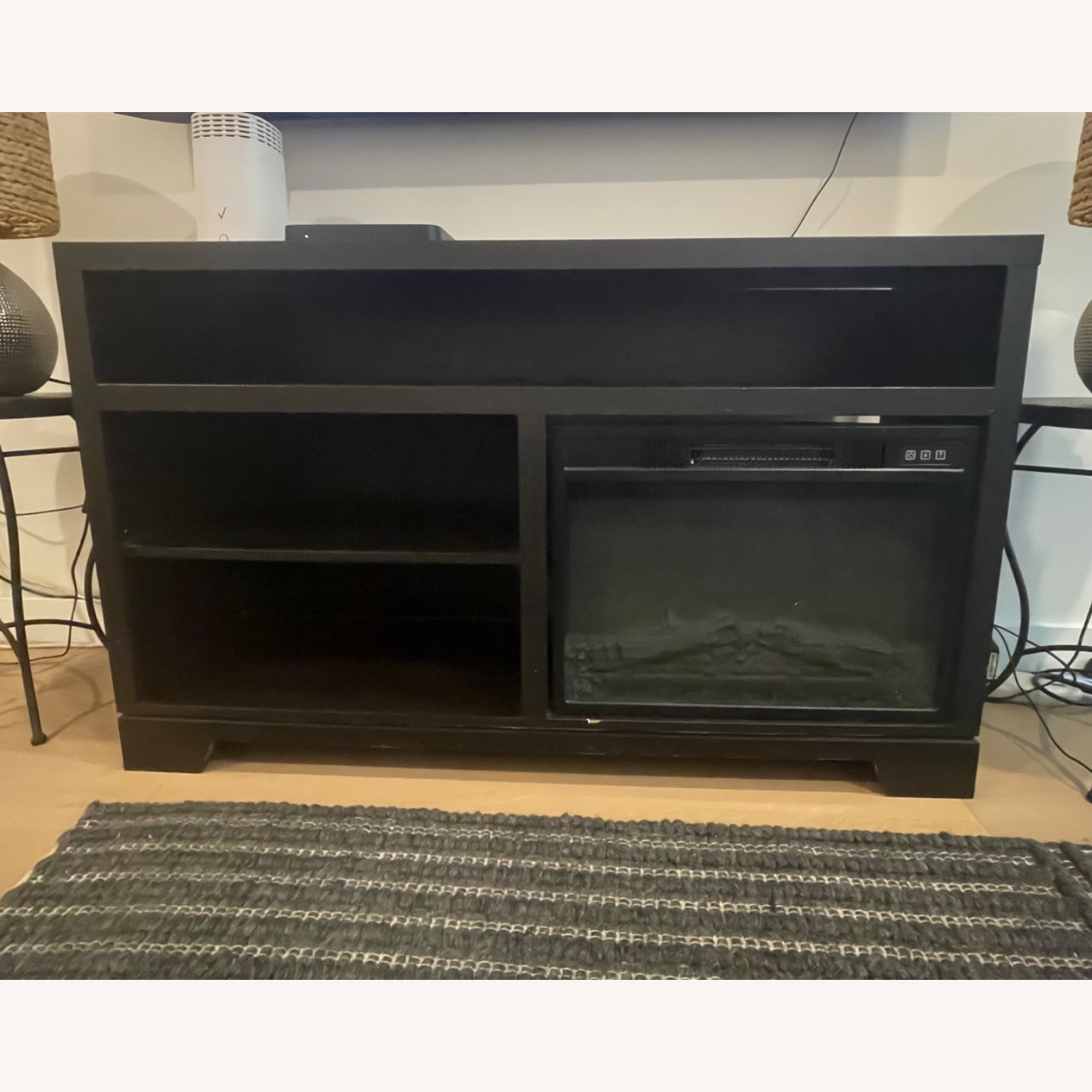 Wayfair Black Wood Media Storage - image-2