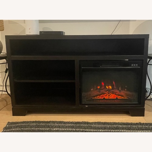 Used Wayfair Black Wood Media Storage for sale on AptDeco