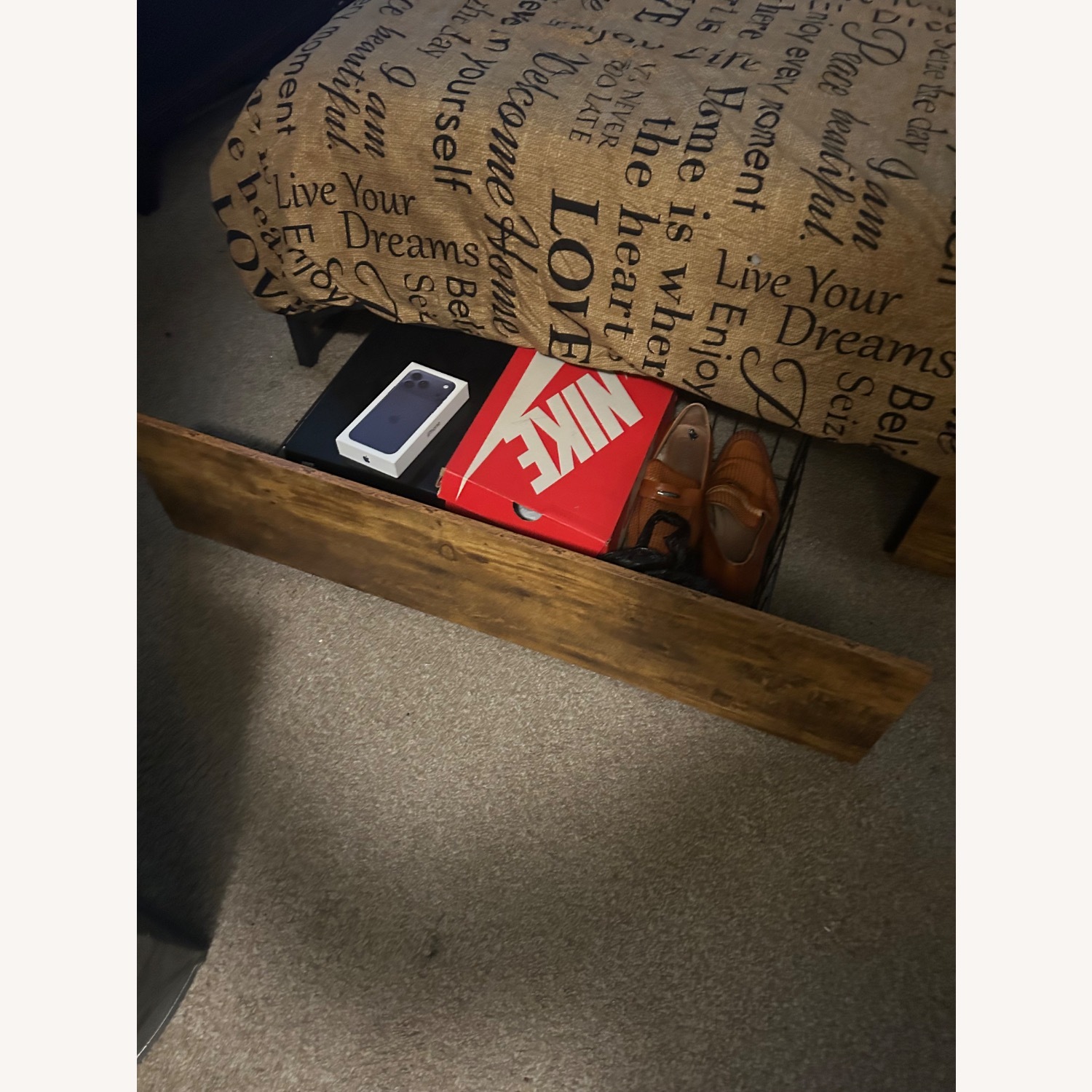 Wayfair Dark Brown King Bed - image-5