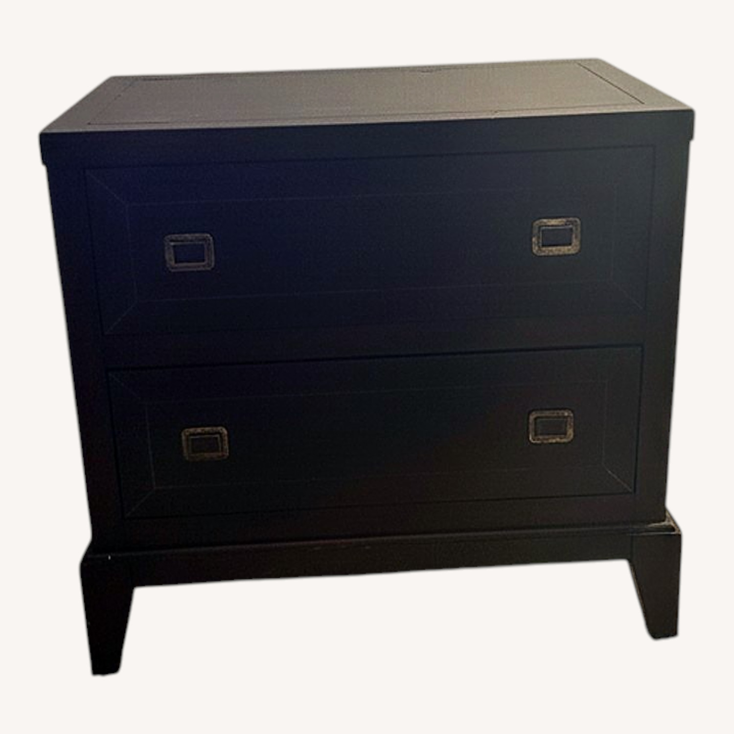Dark Brown Wood Nightstand - image-0