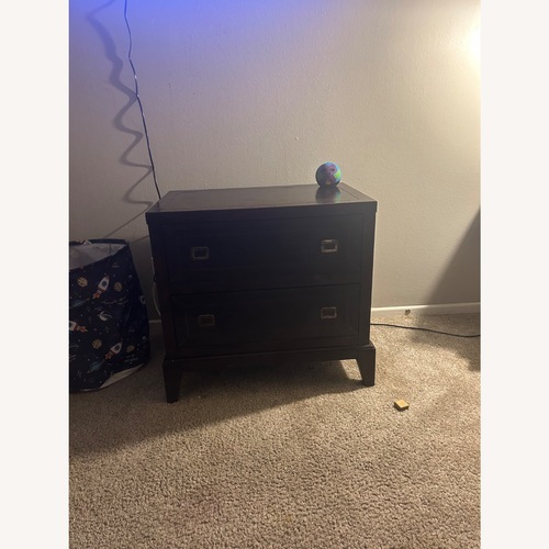 Used Dark Brown Wood Nightstand for sale on AptDeco