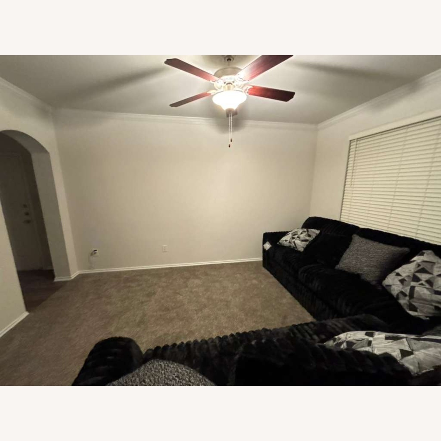 Ashley Furniture Black Fabric 3+ Piece Sectional - image-2