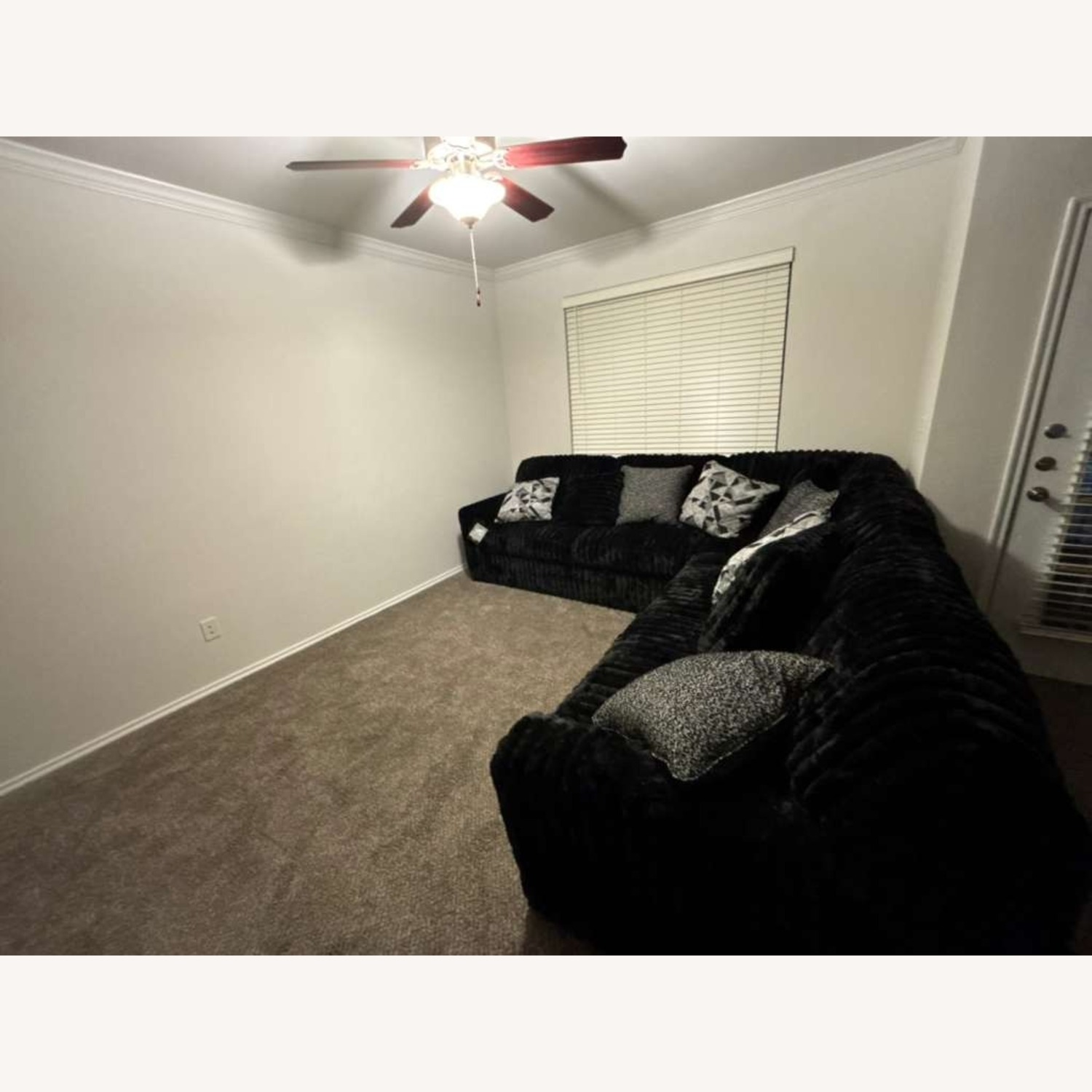 Ashley Furniture Black Fabric 3+ Piece Sectional - image-3