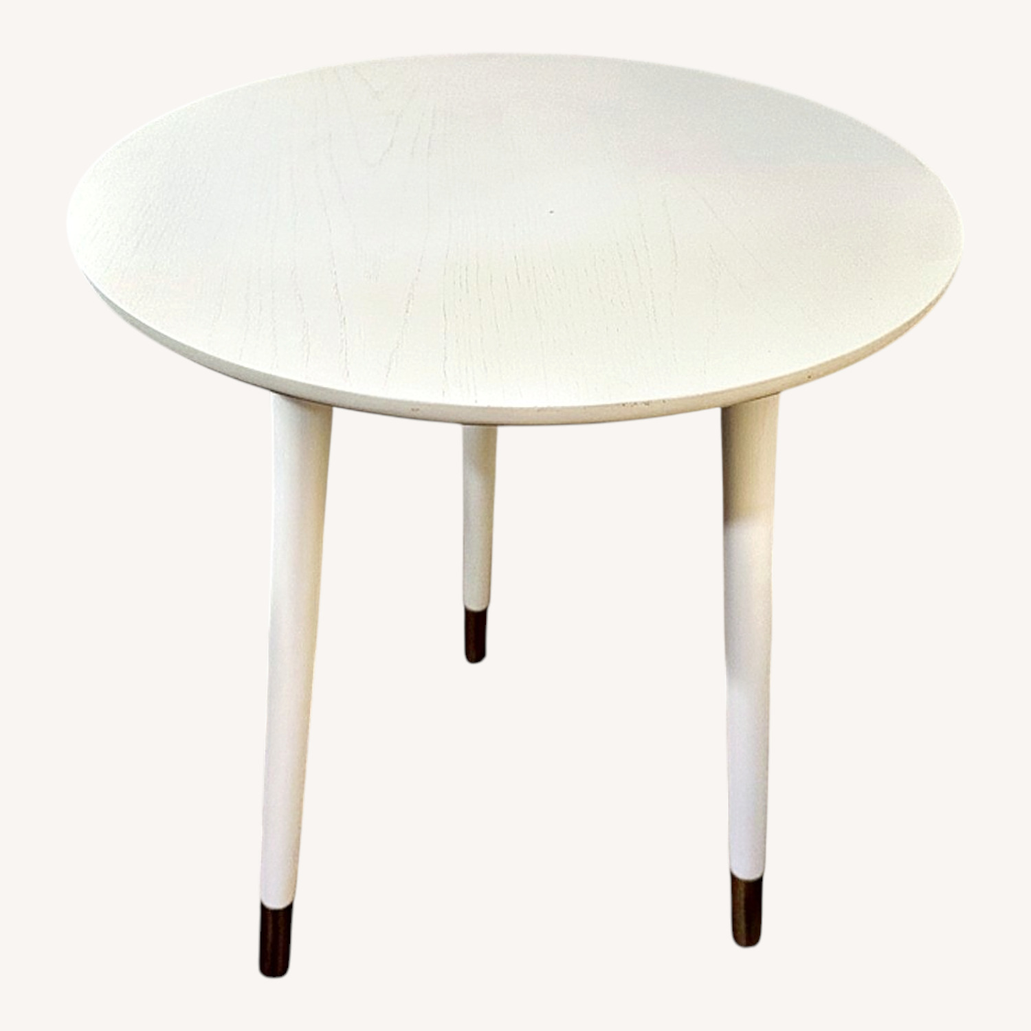 Anthropologie White Wood Side Table - image-0