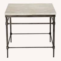 Ethan Allen Vida Natural Stone Side Table
