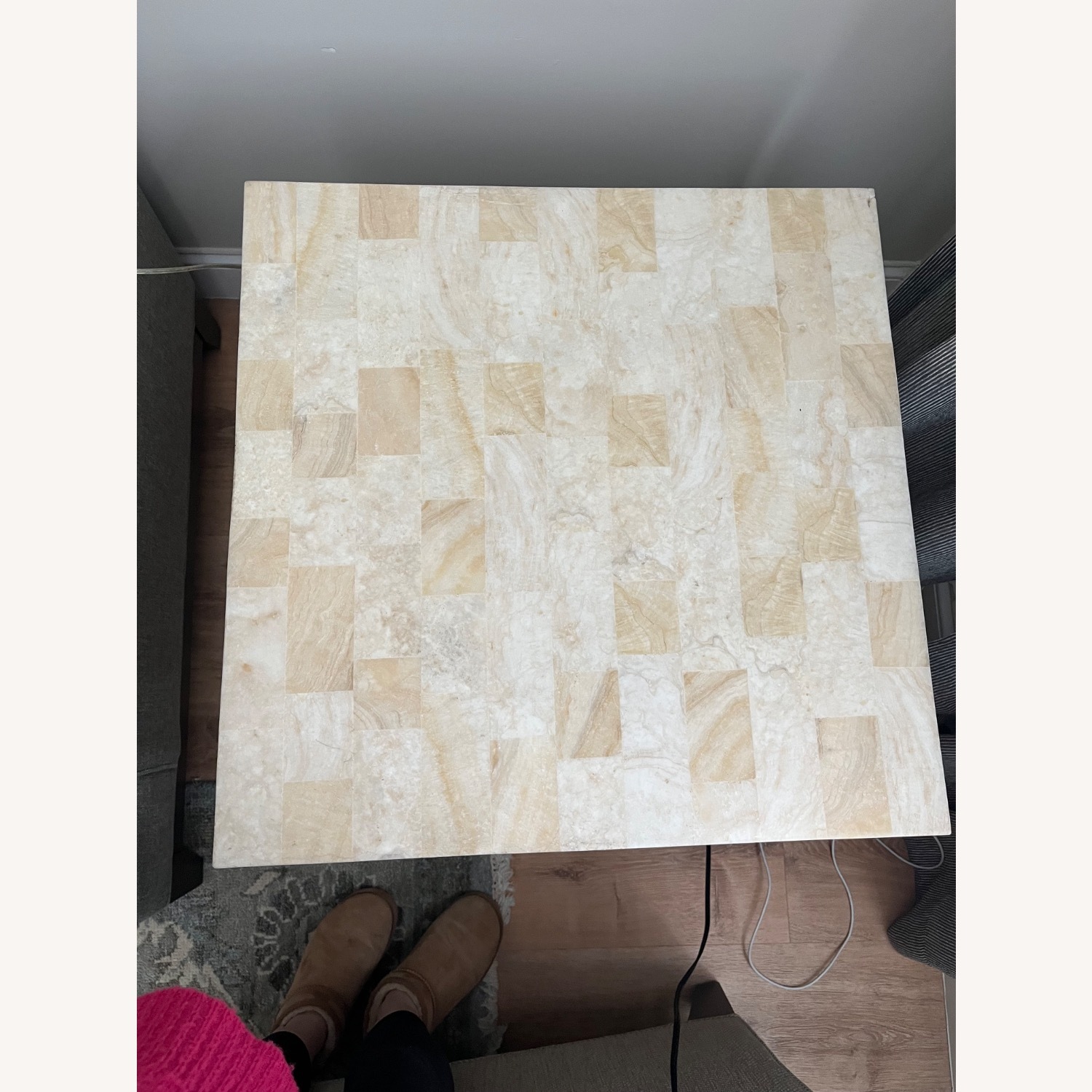 Ethan Allen Vida Natural Stone Side Table - image-4