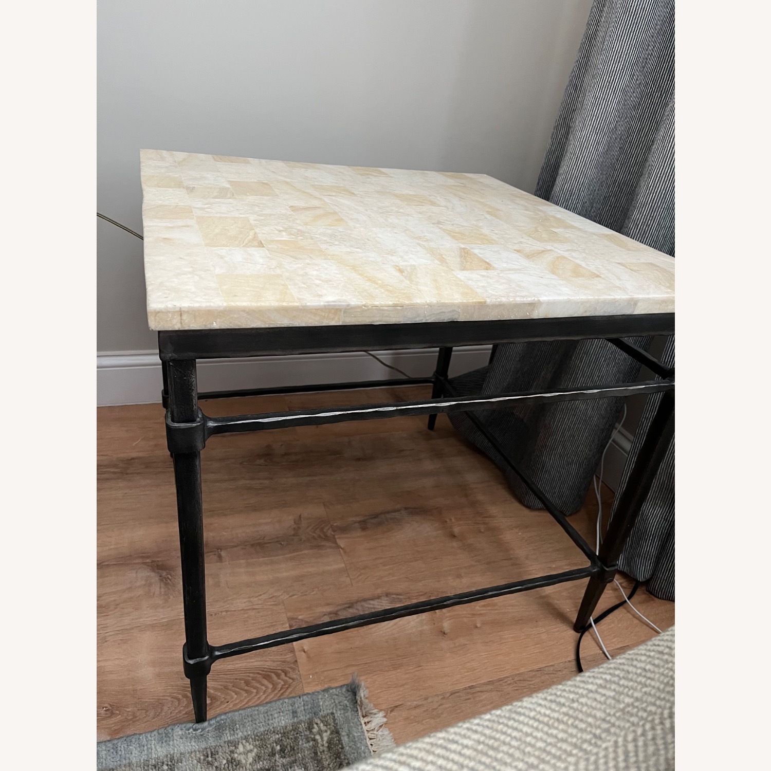 Ethan Allen Vida Natural Stone Side Table - image-2