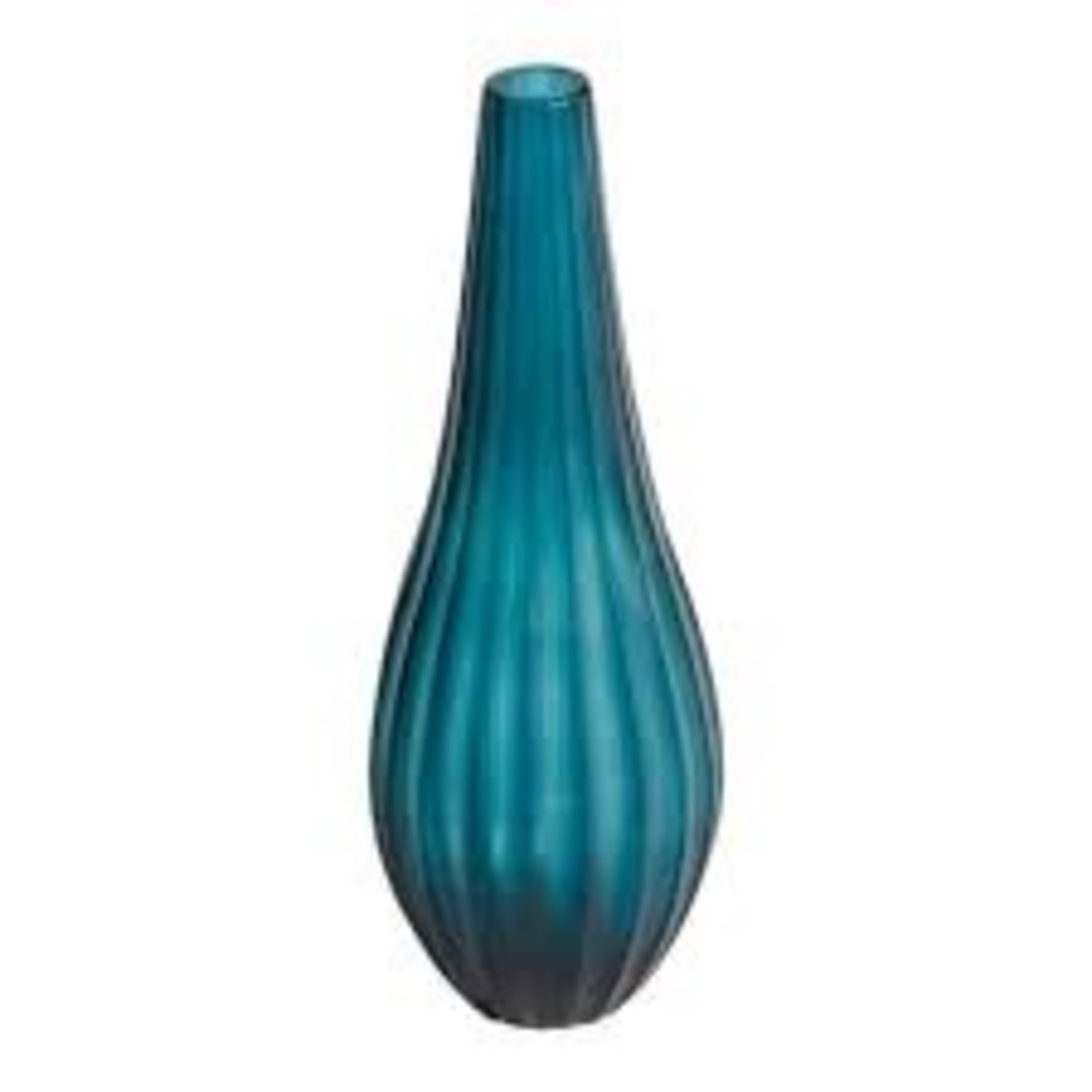 Ethan Allen Teal Rubbed Vase Blue Décor - image-4