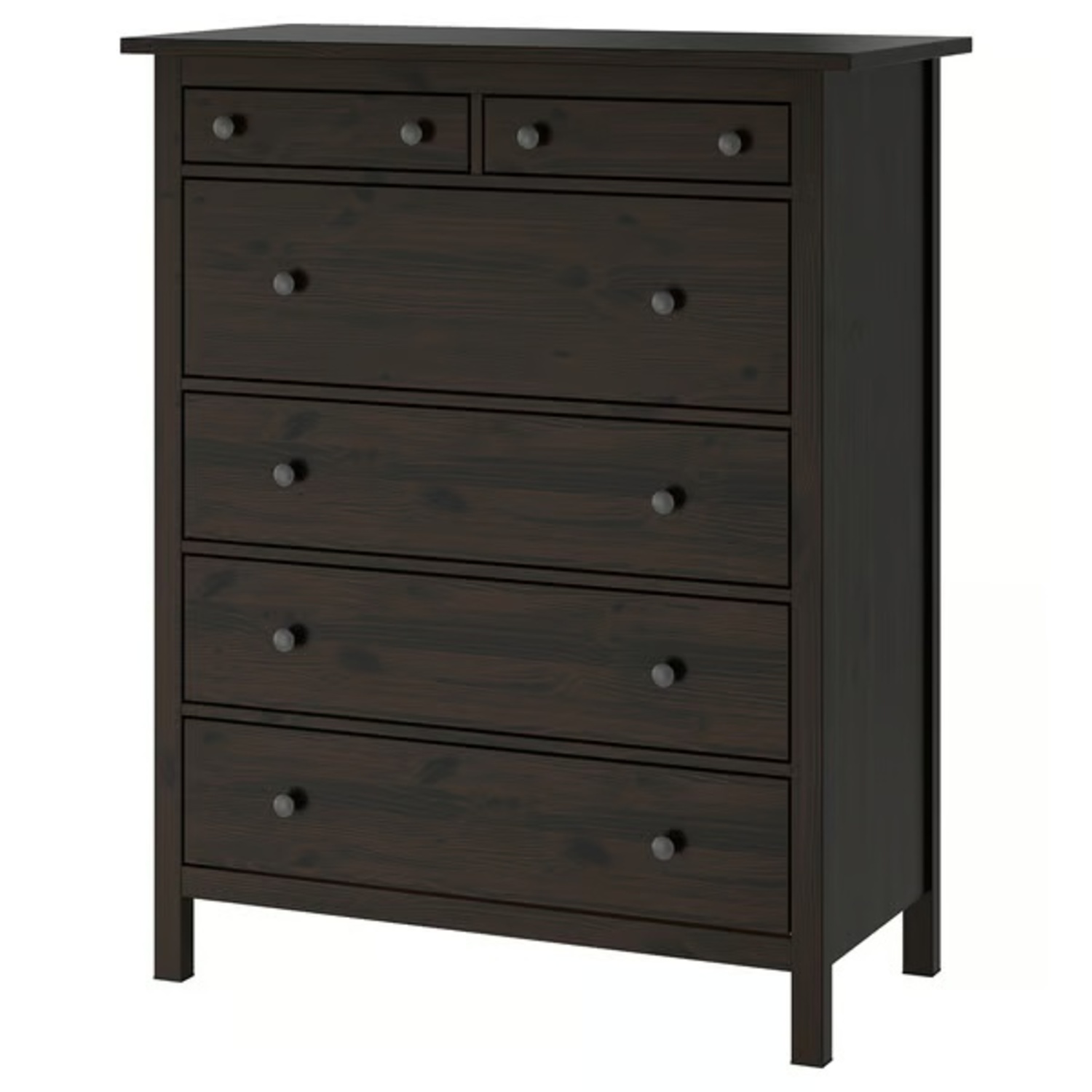 IKEA Hemnes Black Wood Dresser - image-7