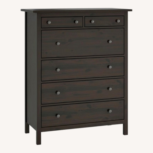 Used IKEA Hemnes Black Wood Dresser for sale on AptDeco