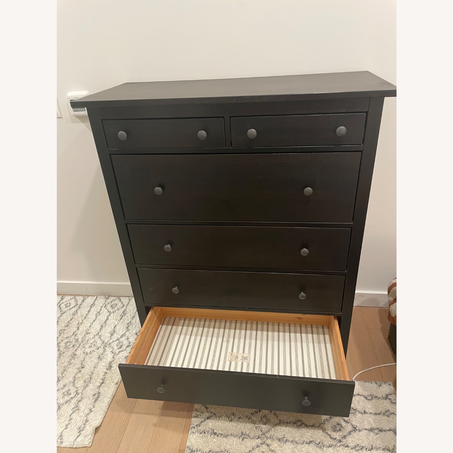IKEA Hemnes Black Wood Dresser - image-4