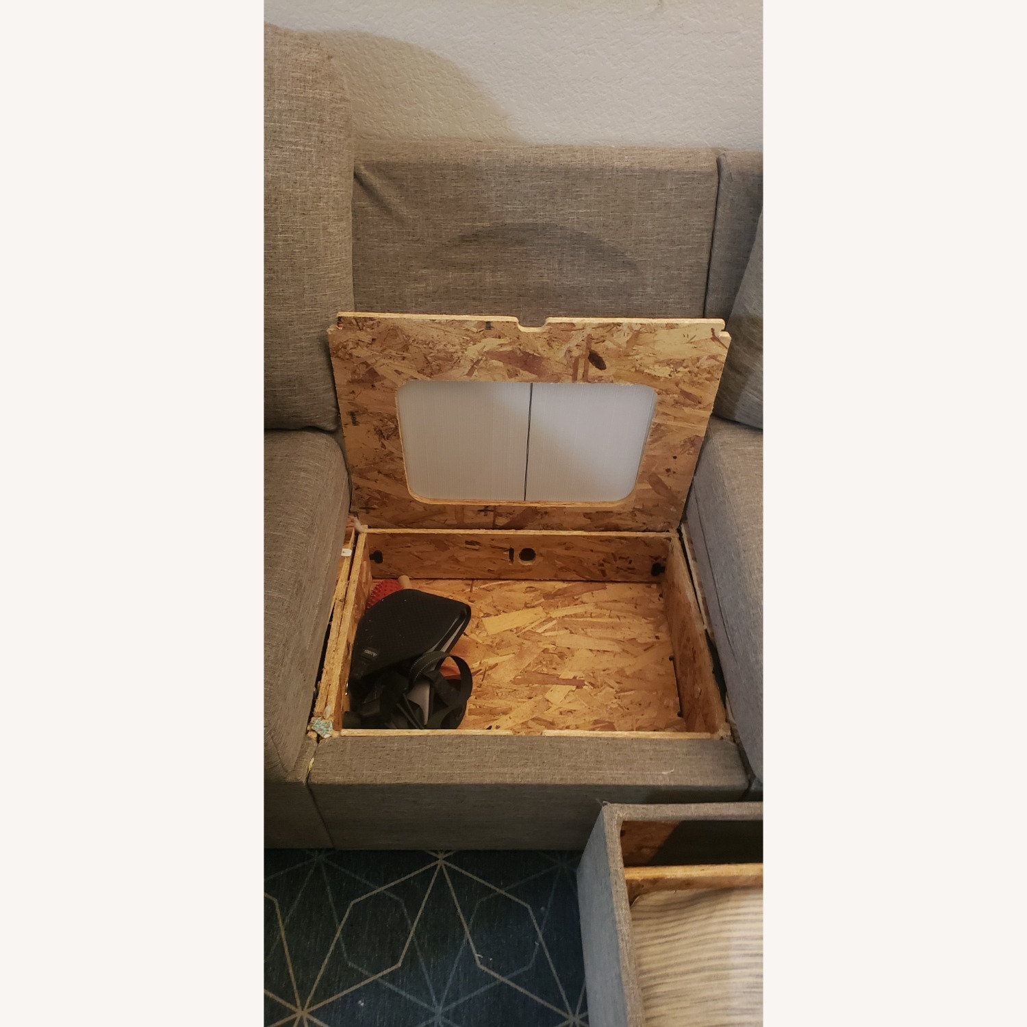 Home Reserve Jovie Gray Fabric 7 Piece Sectional - image-4