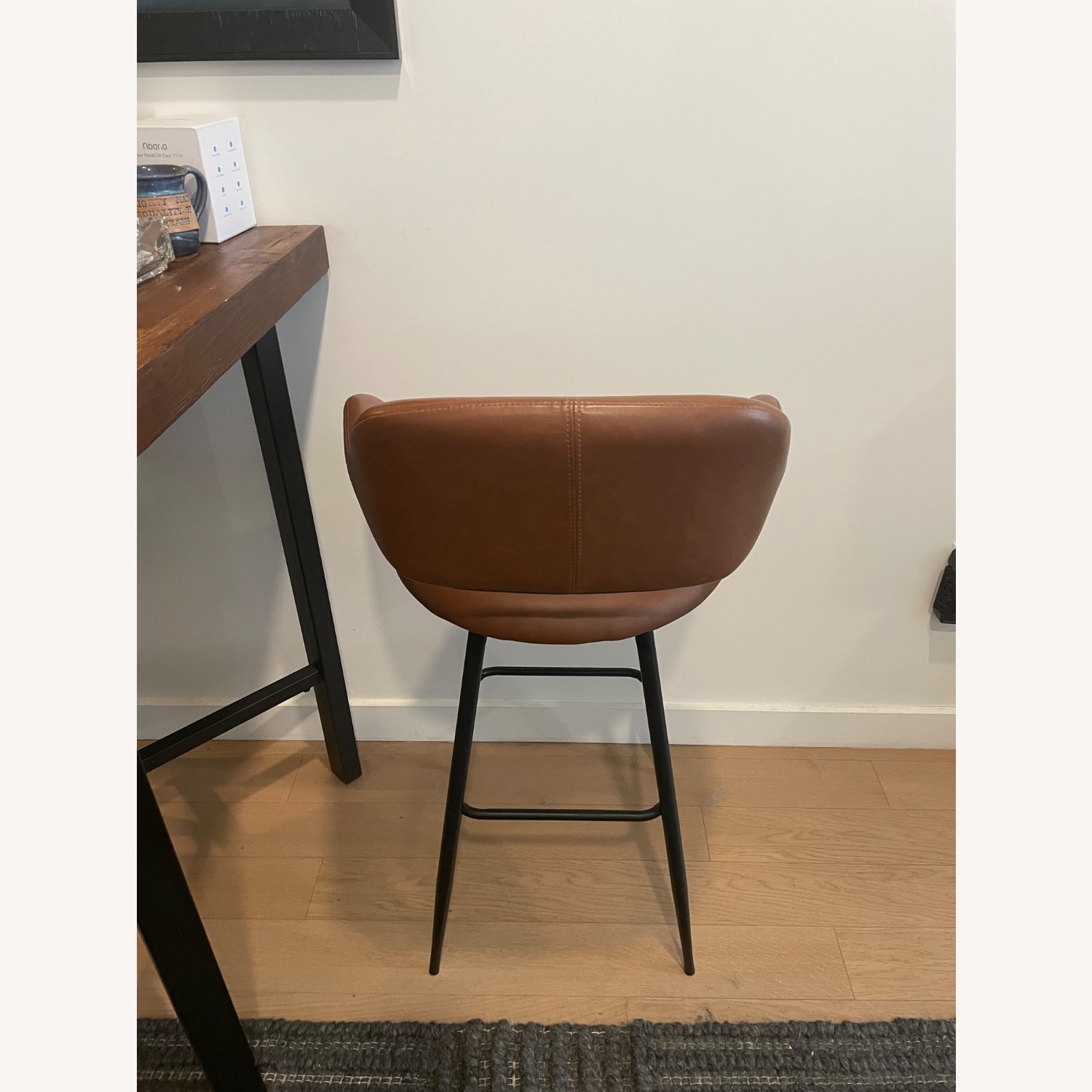 Wayfair Light Brown Leather Bar Stools - image-4