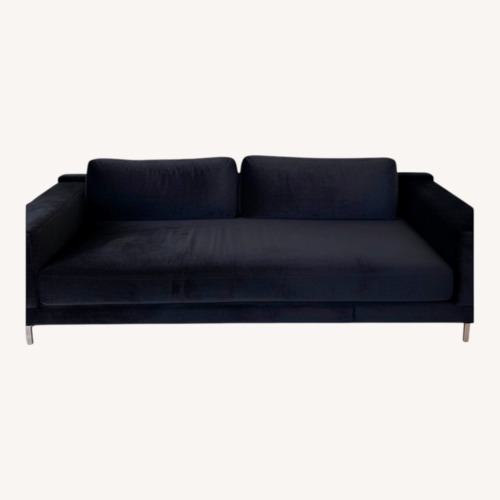 Used Rove Concepts Black Velvet 3+ Piece Sectional for sale on AptDeco