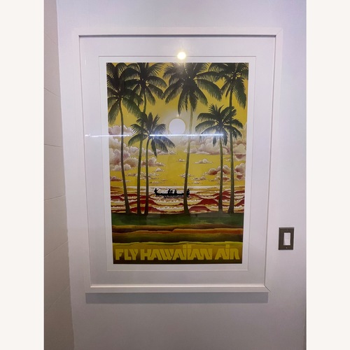 Used Vintage Hawaiian Air Framed Poster for sale on AptDeco