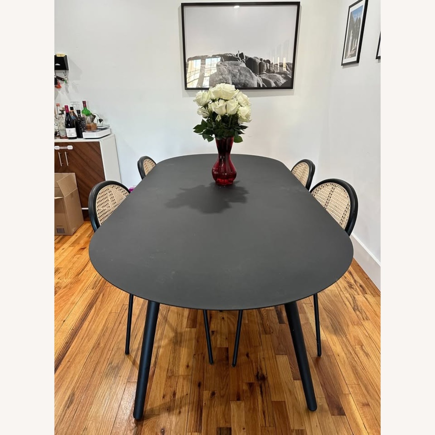 Article Ballo Black Aluminum Dining Table - image-1