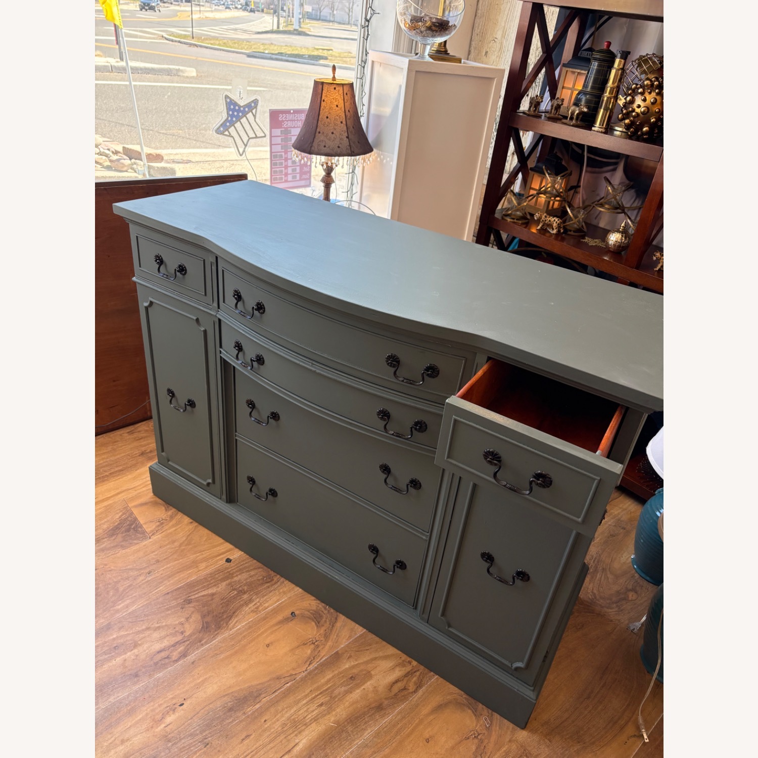 American Furniture Classics Green Wood Sideboard - image-6