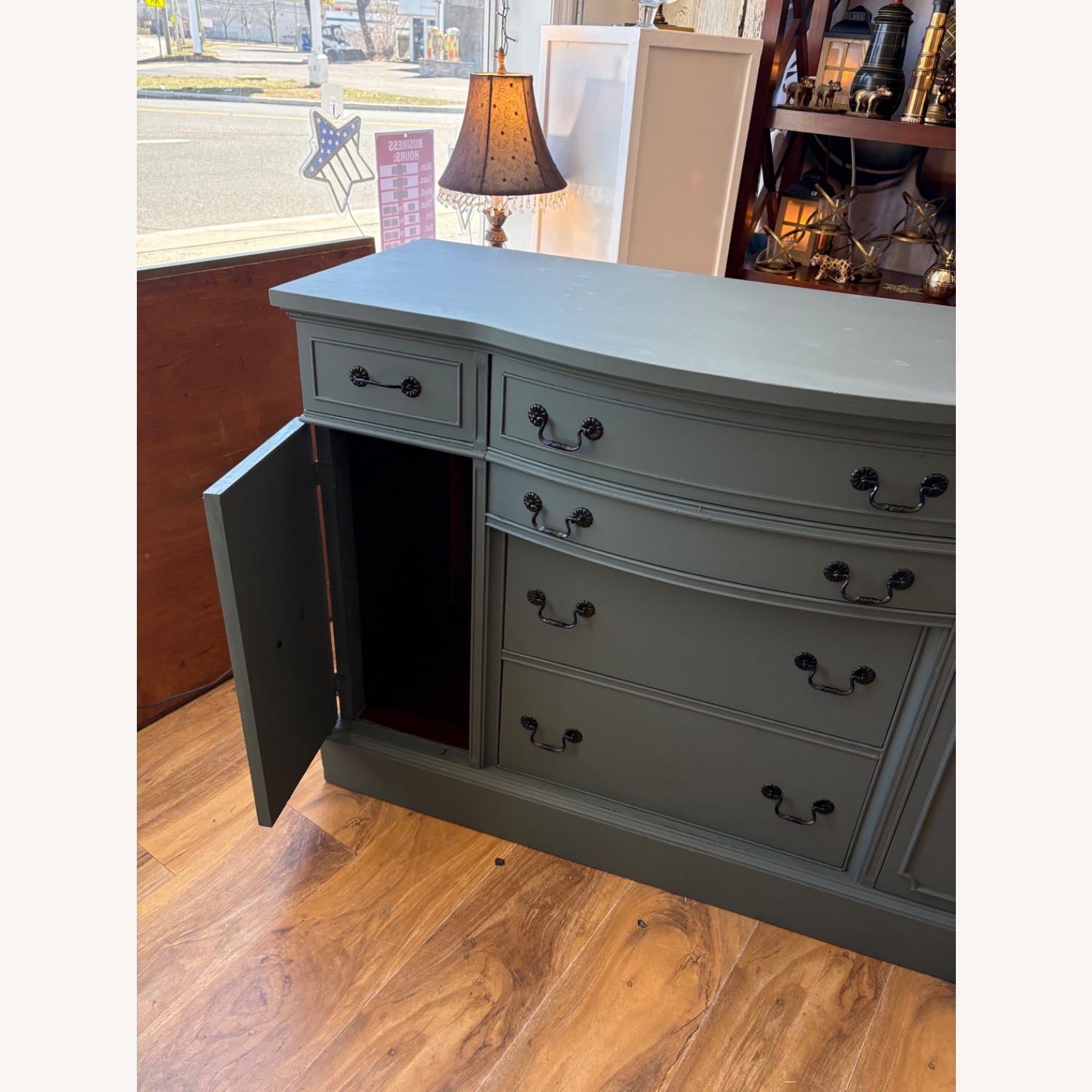 American Furniture Classics Green Wood Sideboard - image-8