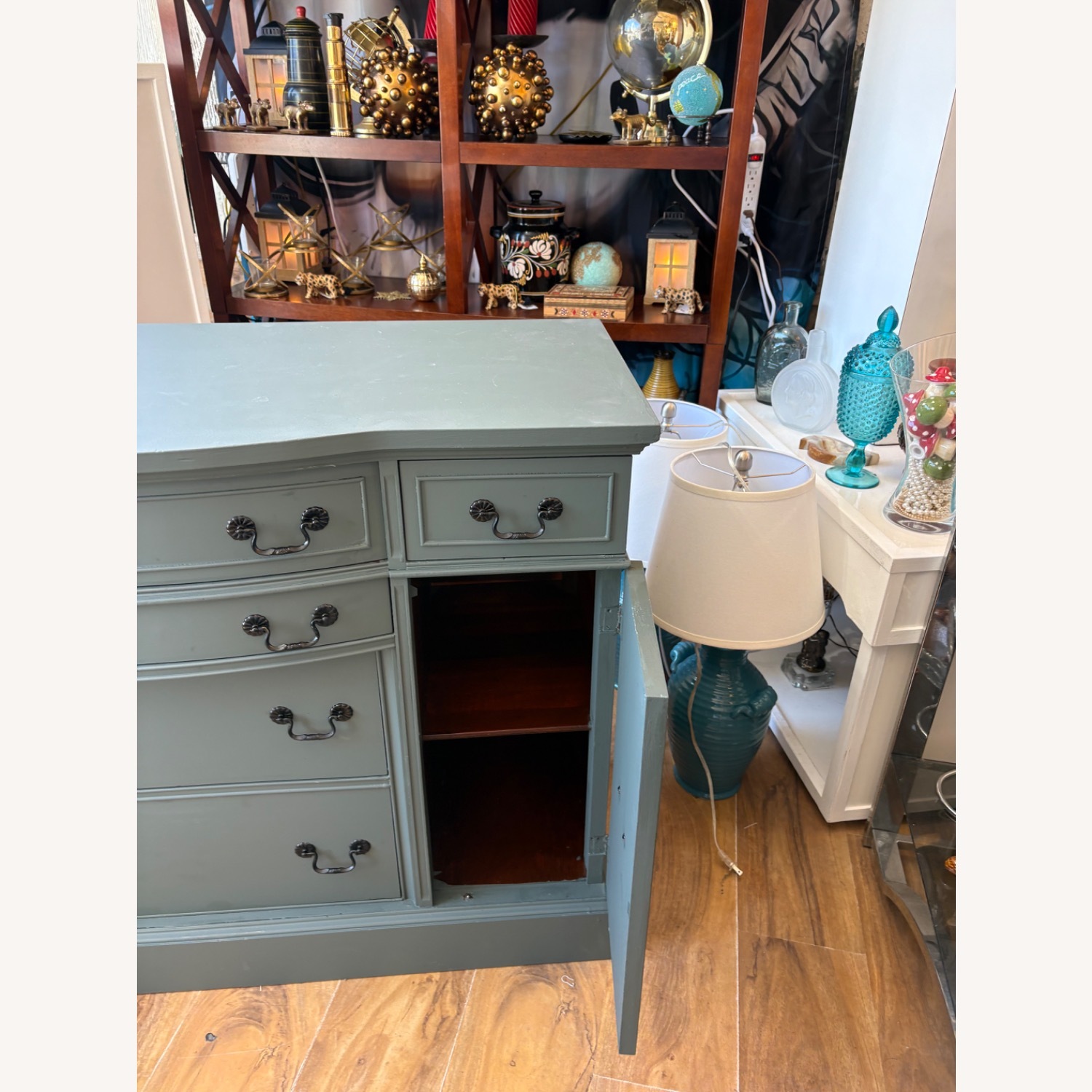 American Furniture Classics Green Wood Sideboard - image-9