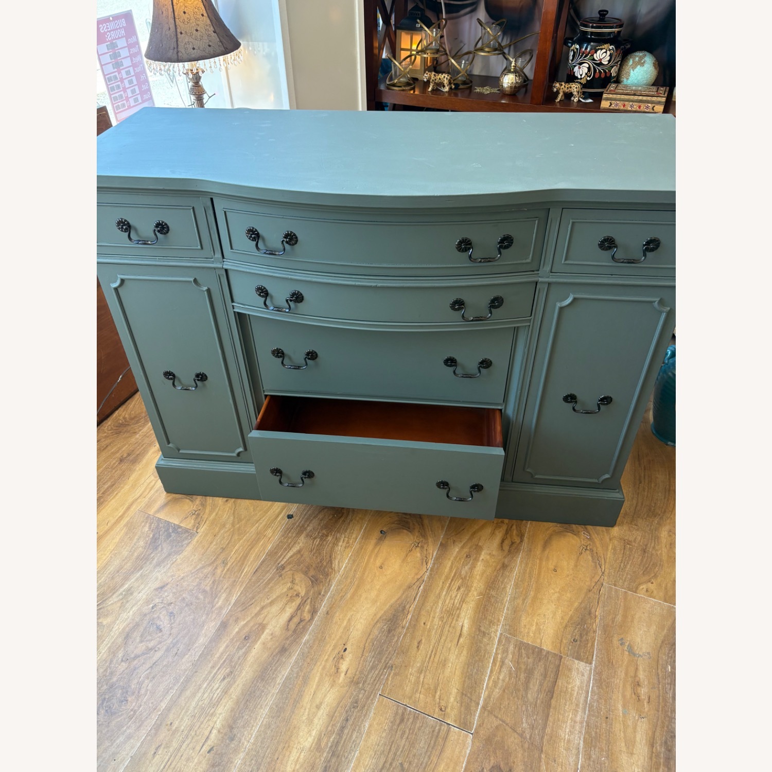 American Furniture Classics Green Wood Sideboard - image-2