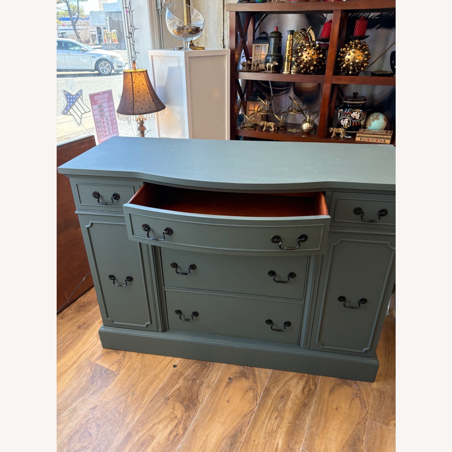 American Furniture Classics Green Wood Sideboard - image-5