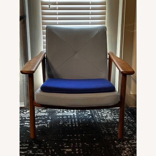 Used Anthropologie Blue Wood Accent Chairs for sale on AptDeco