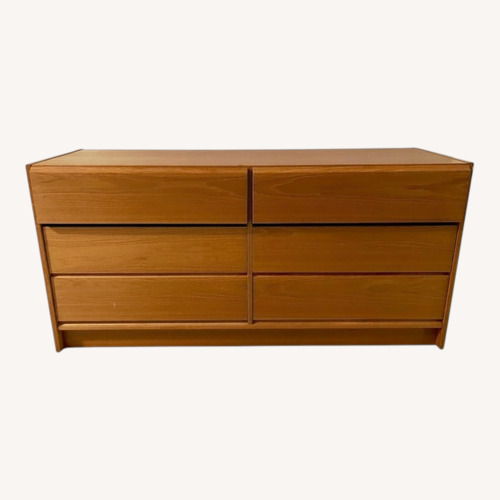 Used Walnut Six-Drawer Credenza or Cabinet for sale on AptDeco