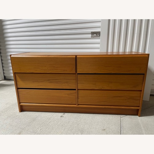Used Walnut Six-Drawer Credenza or Cabinet for sale on AptDeco