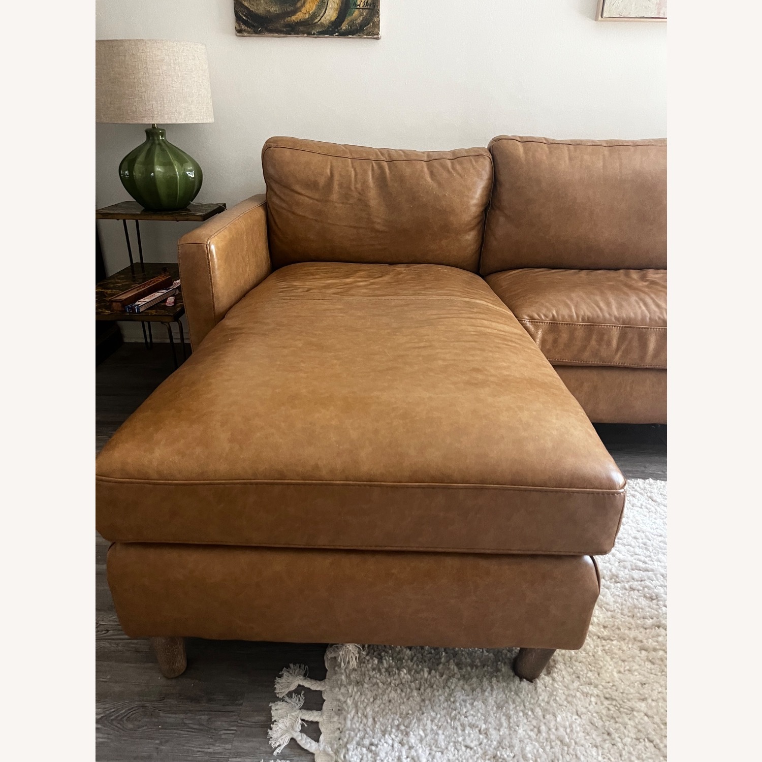 Joss & Main Tyrel 99" Wide Split Leather Reversible Sofa - image-3