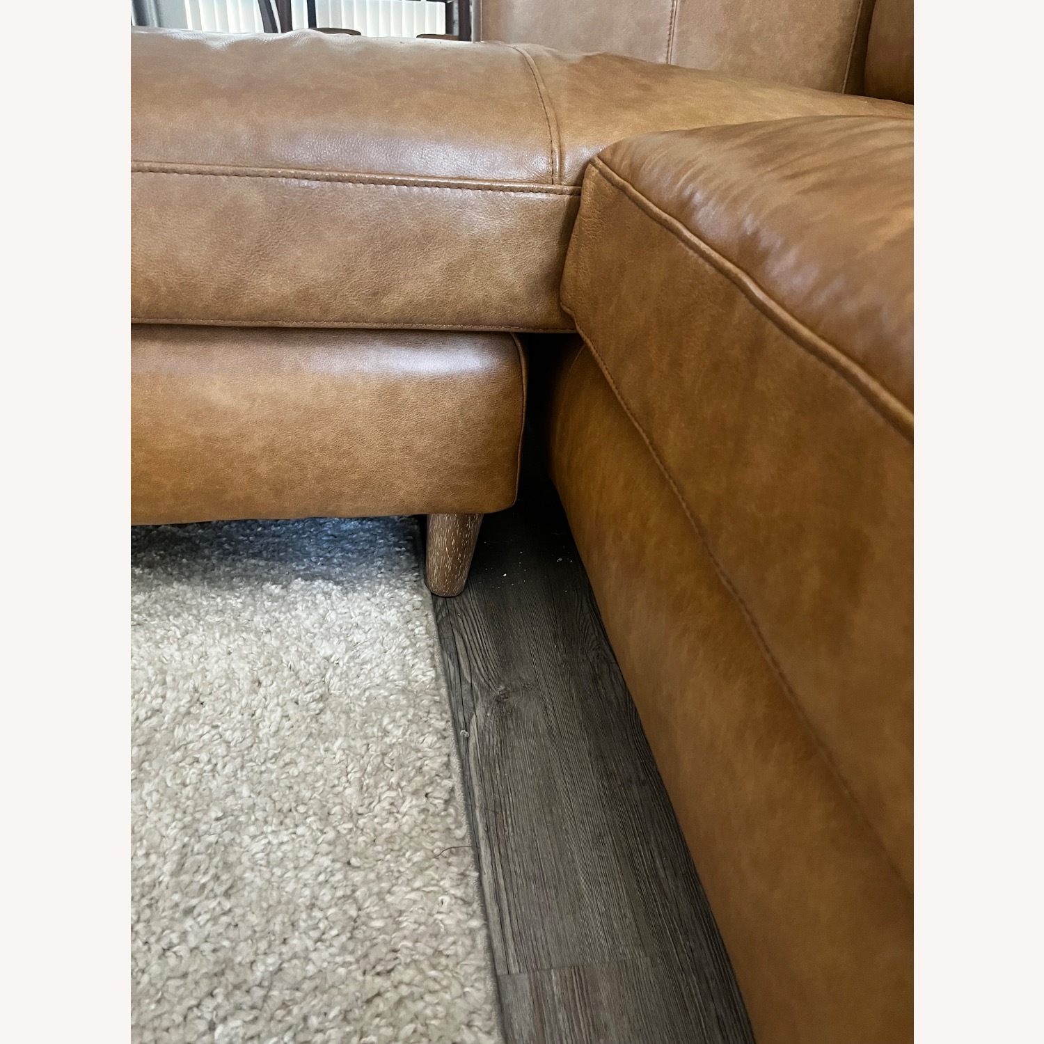 Joss & Main Tyrel 99" Wide Split Leather Reversible Sofa - image-4