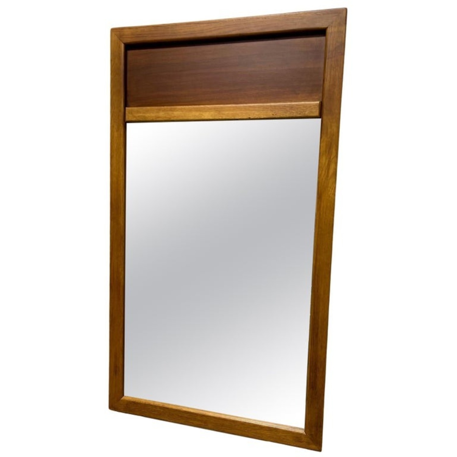 Dark Brown Wall Mirror - image-1